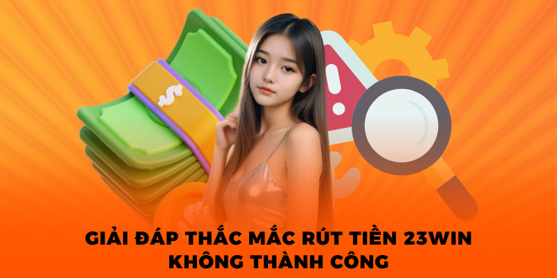 Giải đáp thắc mắc rút tiền 23WIN không thành công