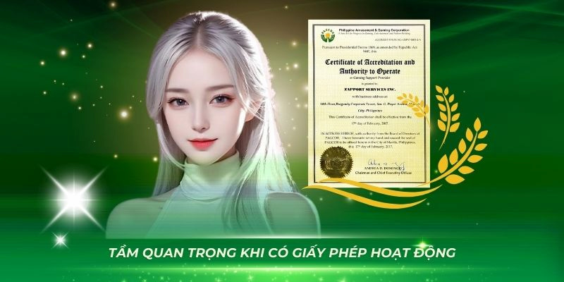 Giấy phép hoạt động có vai trò quan trọng đối với 23WIN