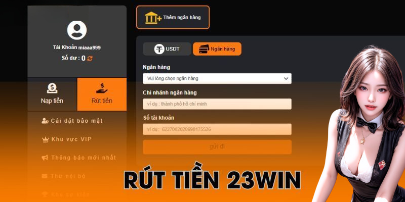 rút tiền 23win